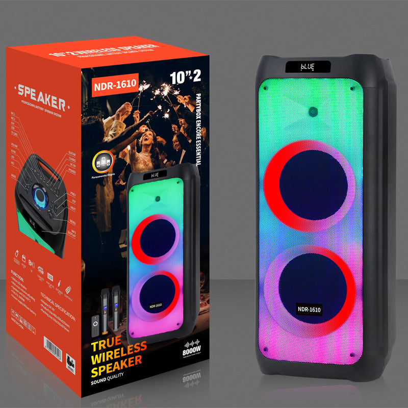 Cassa Bluetooth Portatile 8" - Suono Potente 360°